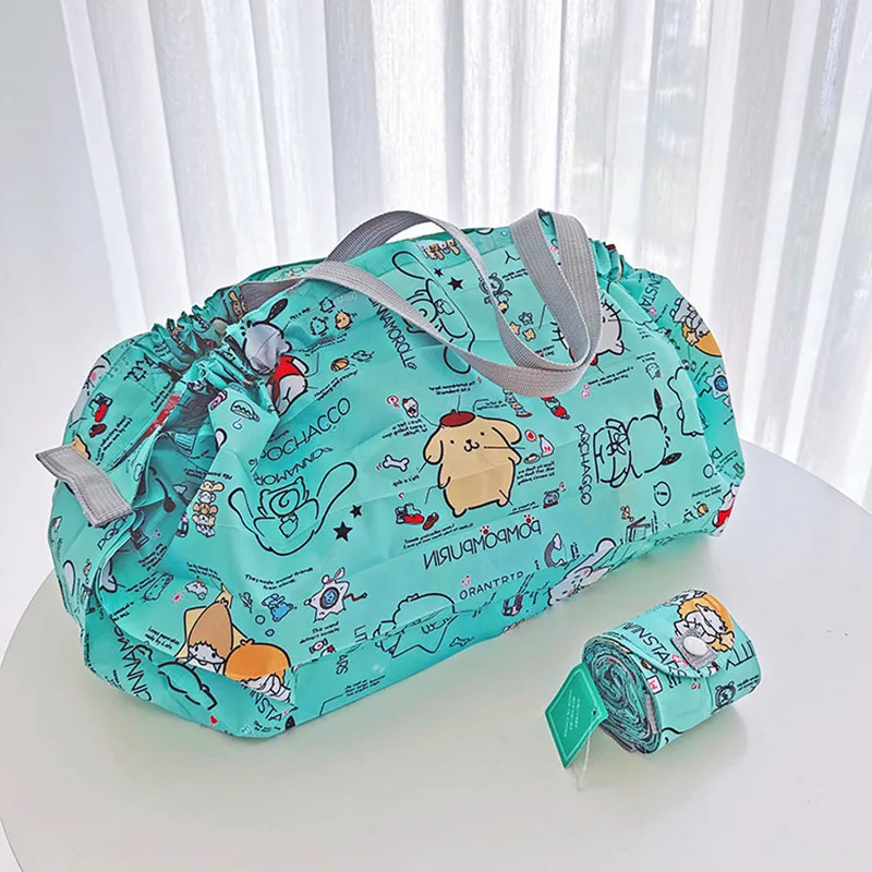 

Sanrio hello kitty новая милая сумка для покупок с героями мультфильмов, складная сумка на плечо большой емкости для защиты окружающей среды, японская
