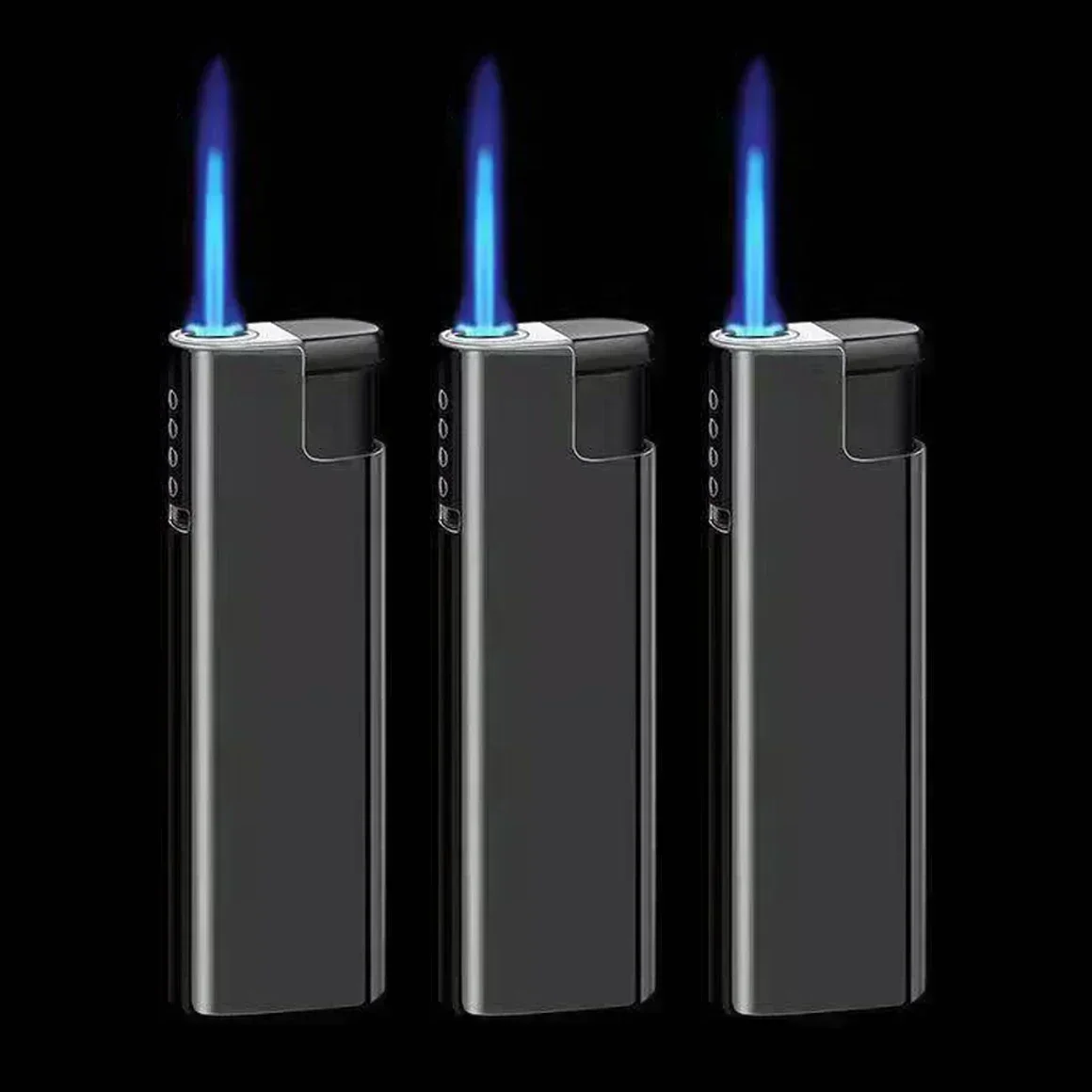 Nieuw merk buiten winddicht directe injectie blauwe vlam aansteker sigarettenaansteker rookaccessoires campinggereedschap ontstekingsgereedschap