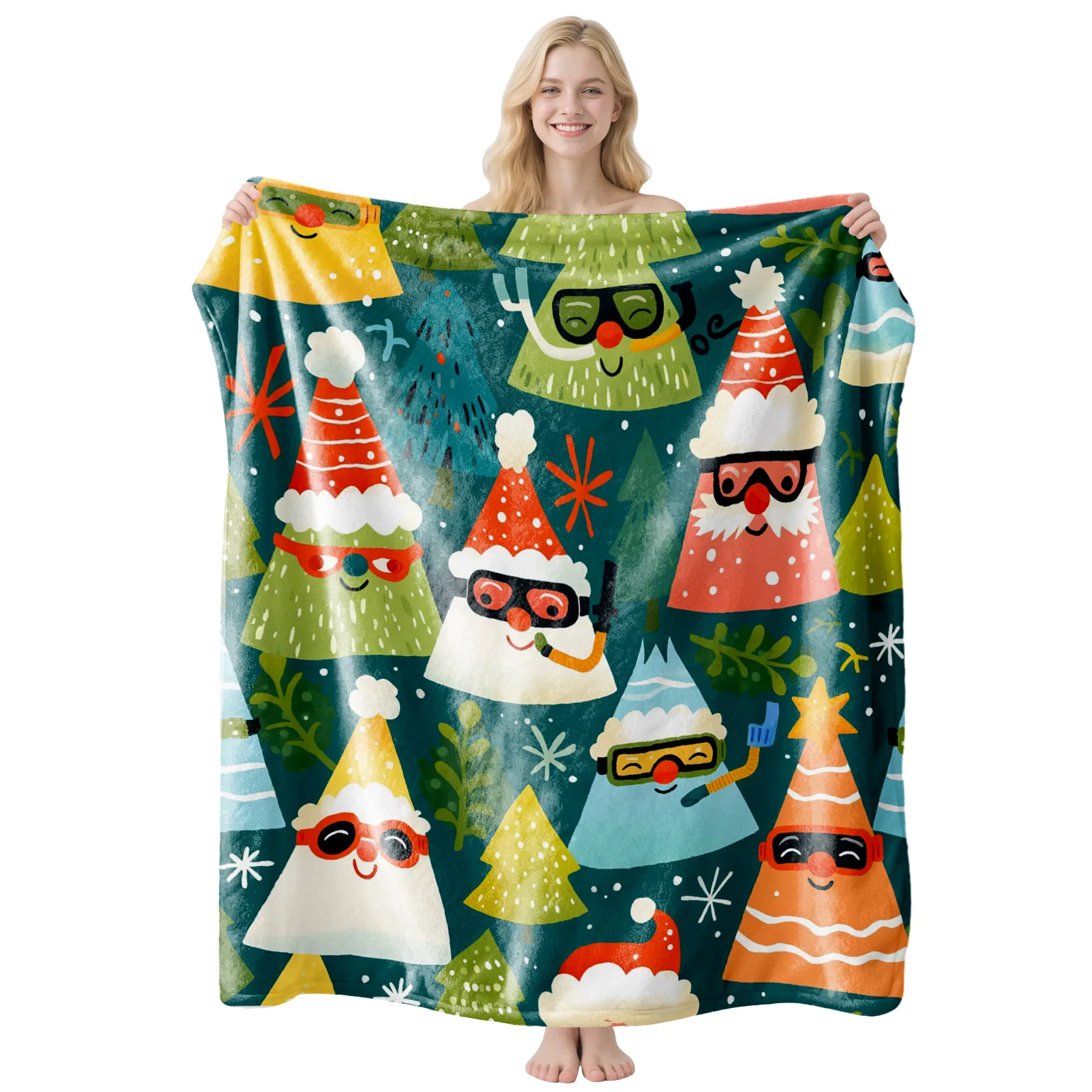 Throw Blanket Vintage Red Truck Christmas Gift Box Cozy Bed Couch Blankets Winter Holiday Home Party Decor Xmas Blanket
