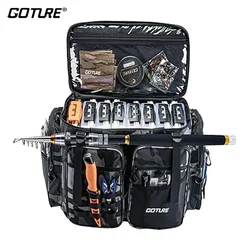 53*29*38,5 cm Wodoodporna torba wędkarska z tkaniny Oxford Outdoor Camping Plecak o dużej pojemności Wielofunkcyjna torba na sprzęt wędkarski