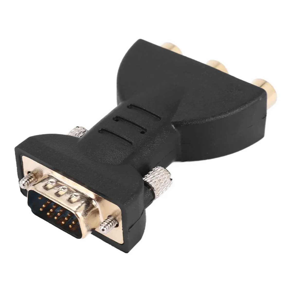 Прочный 3 RCA RGB гнездо к HD 15-контактному адаптеру видеоразъема в стиле VGA, конвертер