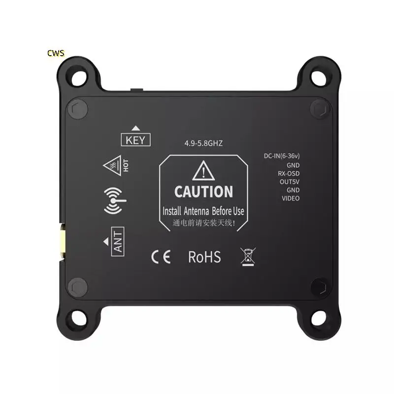 

4.9G/5.8G 2.5W VTX 56CH FPV Video Transmitter Frequency Adjustable With Antenna For FPV Long Range Racing Drone