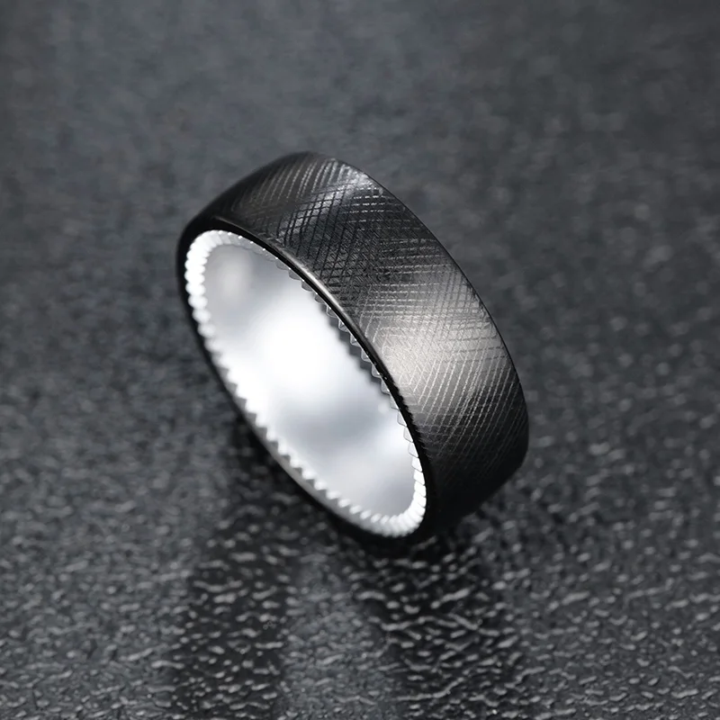 Rings for Men Women Tungsten 8mm Ceramics Black Fillet Party Birthday  Engagement Gift Jewelry,Engraving