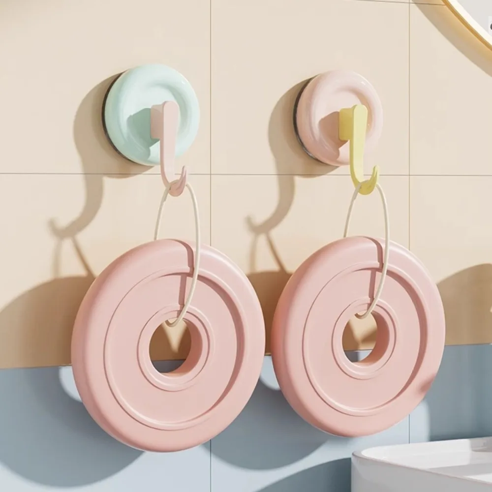 

4 шт. многоразовые круглые вакуумные крючки на присоске без перфорации красочные настенные вешалки аксессуары бесшовные дверные крючки для унитаза