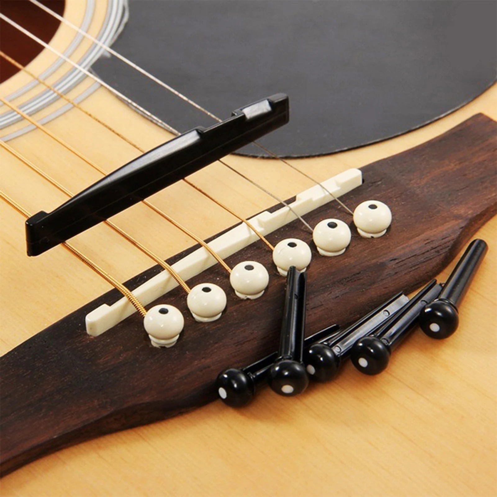 Fixed Chord Cone Nails Guitar Saddle Nut Long Wear Resistant Service Life Cone for Guitar Bass Banjo Guitar Parts Accessories