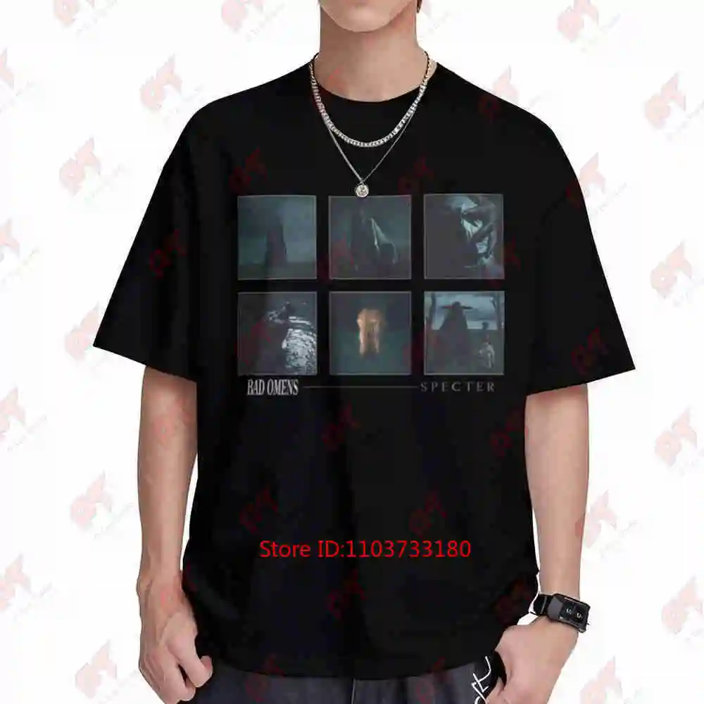 Bad Omens Specter Slideshow Short Sleeve Tee 100% Cotton T-Shirt