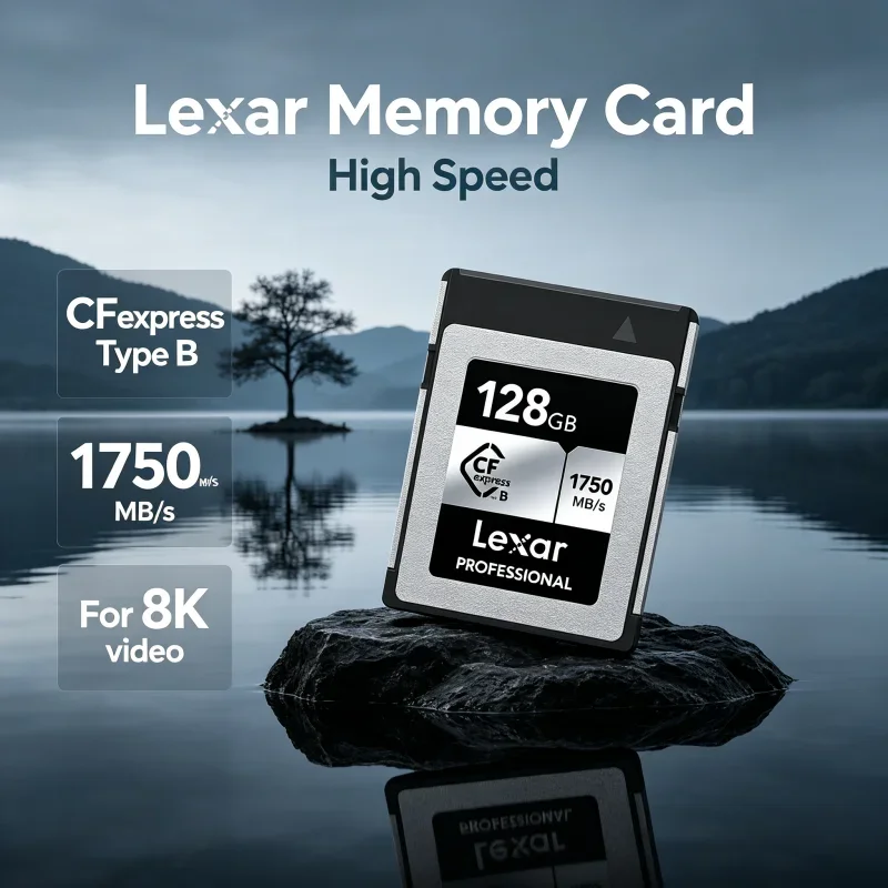 Lexar CFexpress Type B Memory Card 512GB CF express Type B Card Storage Card 128GB 256GB Read 1750MB/s For Videographers