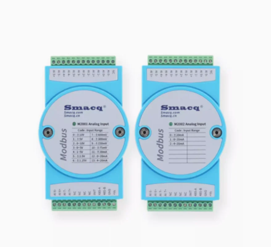 โมดูลรับ Modbus M2000แรงดัน4-20mA แบบอนาล็อกและกระแสไฟฟ้าอินพุตไปยังพอร์ตเครือข่าย TCP RS485