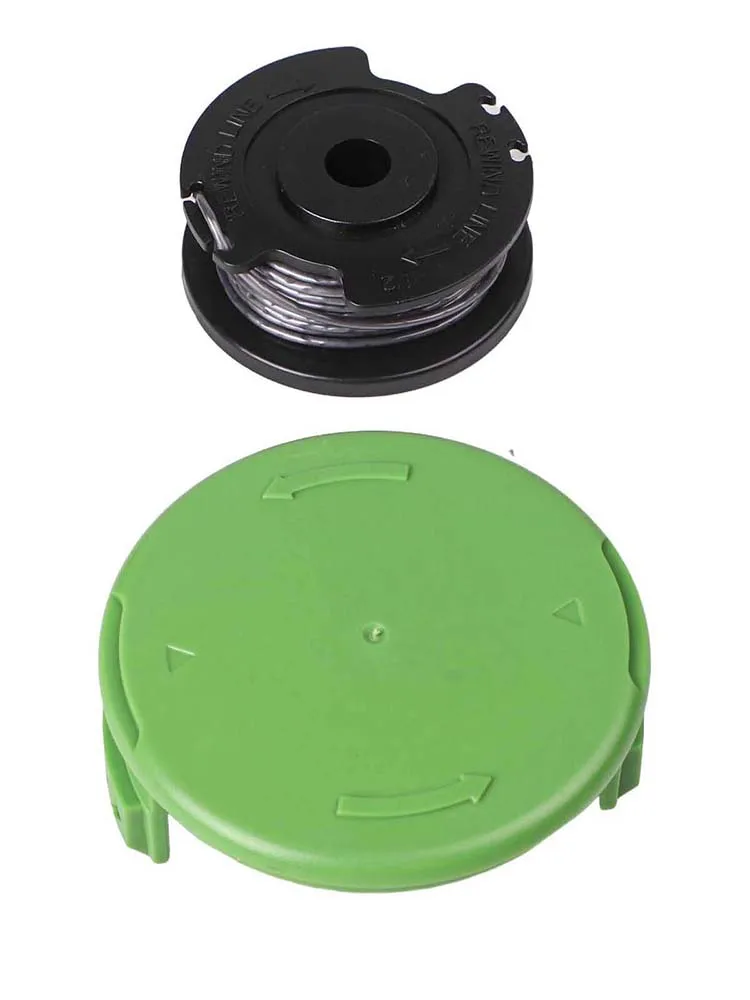 Line Spool and Cover Cap for Greenworks 21287 24V Trimmer Featuring Polyamide Nylon Thread and Centrifugal Force Cutting
