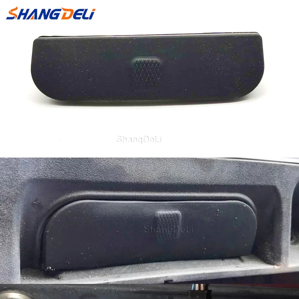 Car Rear Trunk Handle Rubber Cover Trunk Lid Tailgate Opening Button Switch Cover Compatible for BMW MINI Cooper R56 R57 R58 R59 