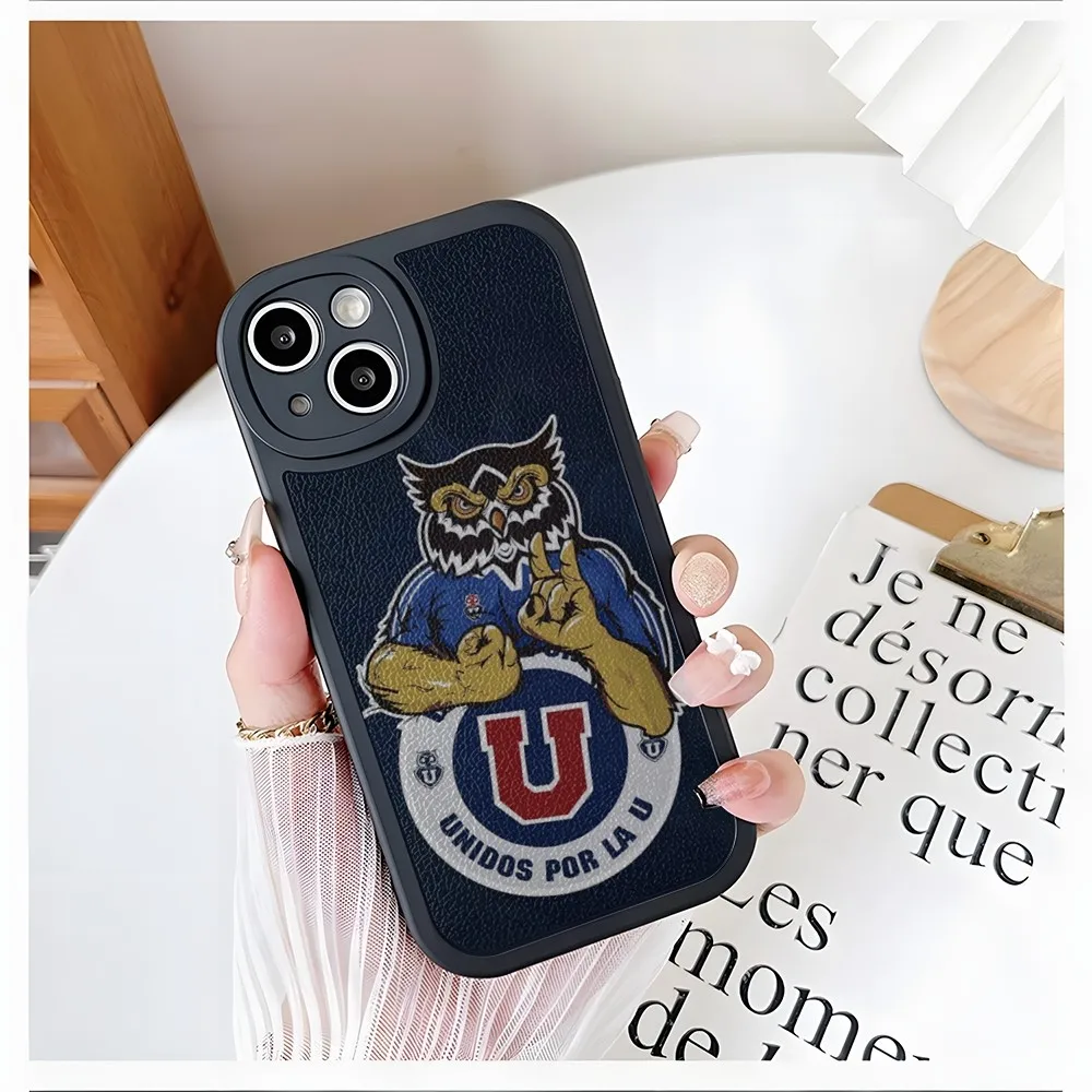 U-University of C-chiles fashion logo Phone Case For iPhone 15 14 13 11 12 Pro Max Mini X XR XS 8 Plus UV 2024 lambskin