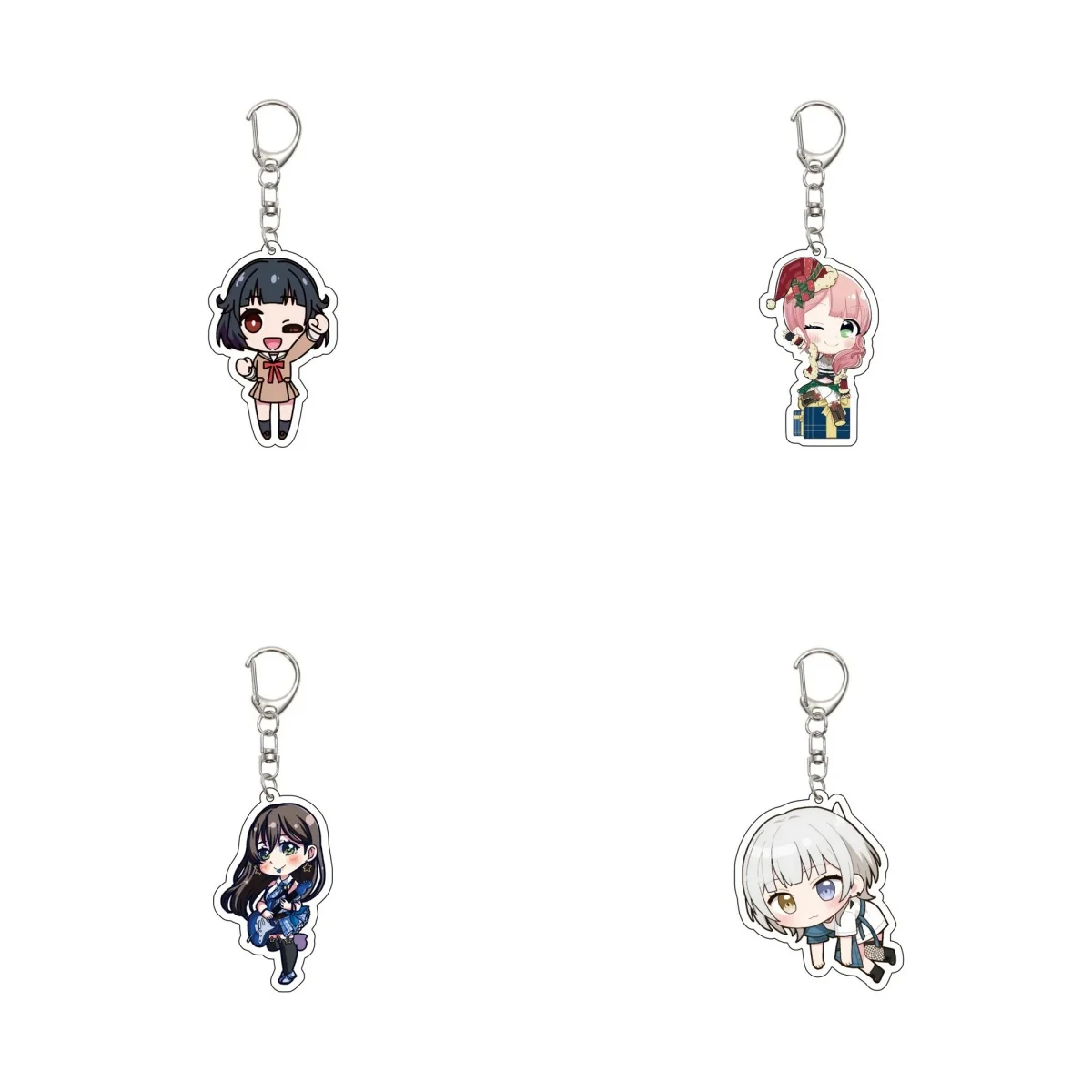 6CM Hot Anime BanG dream cute Acrylic keychain Model Cosplay Characters Ornament Accessories Goods Collection Christmas Gifts
