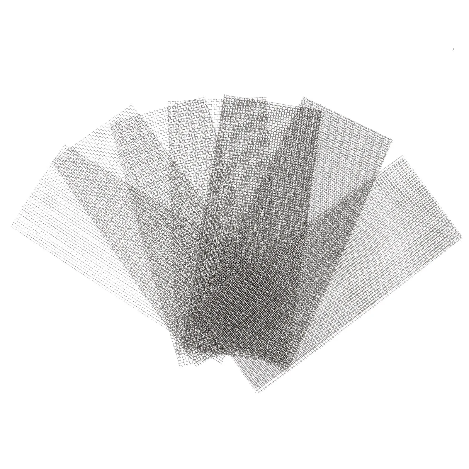 10Pcs Stainless Steel Wire Mesh Pad for Aquarium Water Grass Plants Fixed Net Tear Resistant Safe for Shrimp Moss Carpet DIY