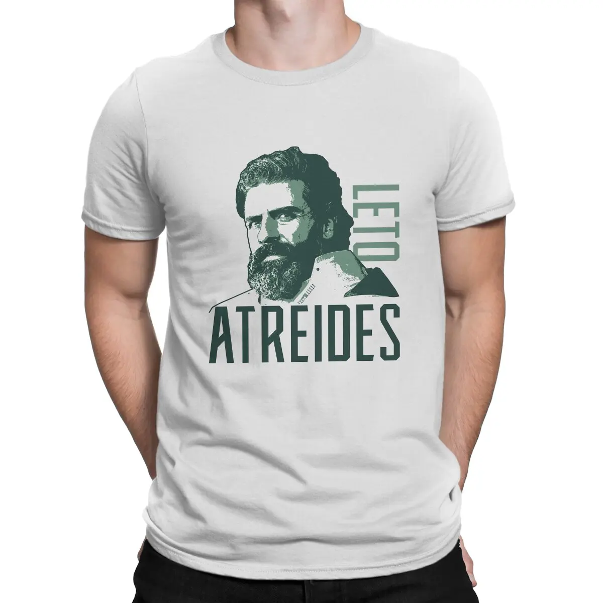 Leto Atreides Face TShirt For Men Dune Chronicles Sci-Fi Movie Clothing Novelty Polyester T Shirt Soft