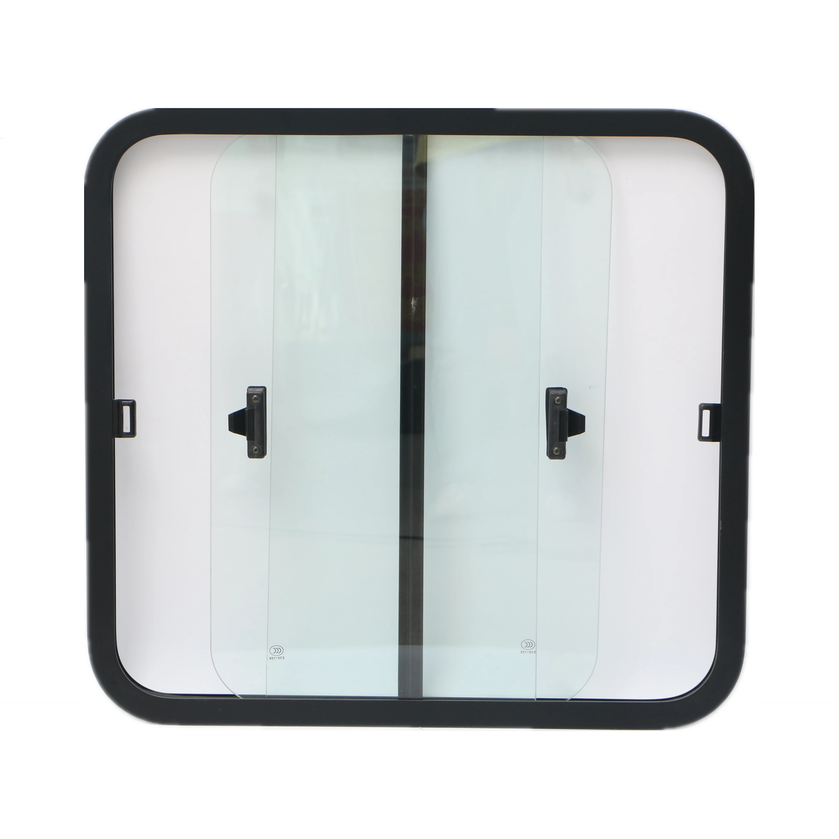 

The latest design Toughened glass BUS side sliding Rounded Angle Left and right sliding windows