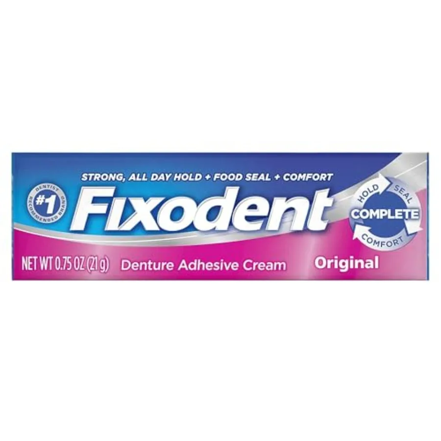 Denture Adhesive Cream Original 0.75 OZ - Buy Pack and Save Pack of 2