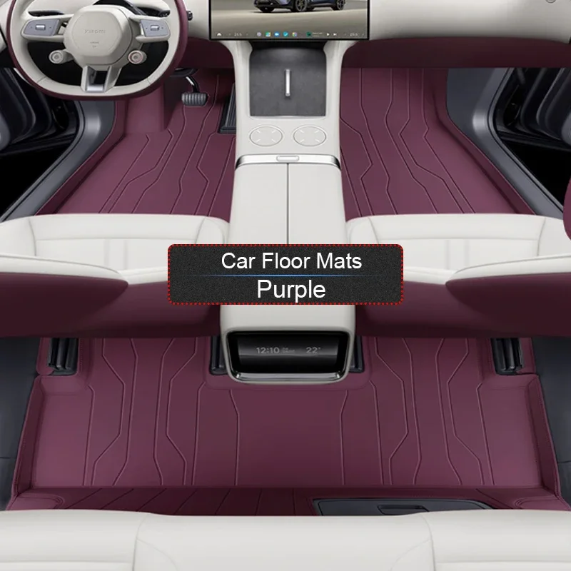 

For XIAOMI YU7 2025-Present Custom Nappa Leather Car Foot Protect Mat Anti-Slip Luxury Waterproof Floor Pad Auto Accessory