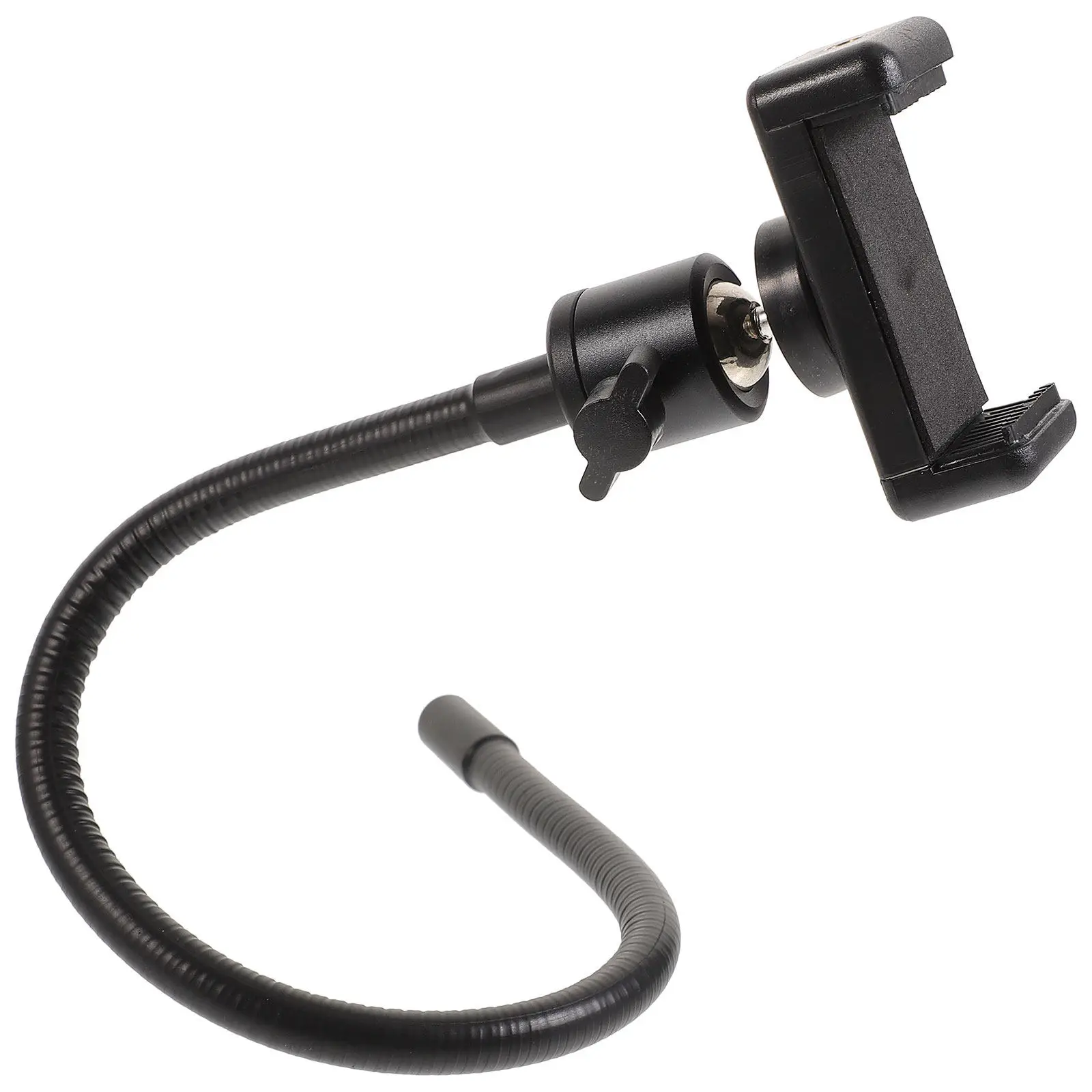 Portable Phone Tripod Mount with Bendable Hose, Universal Smartphone Clamp & Stable Ball Head for Outdoor Vlogging