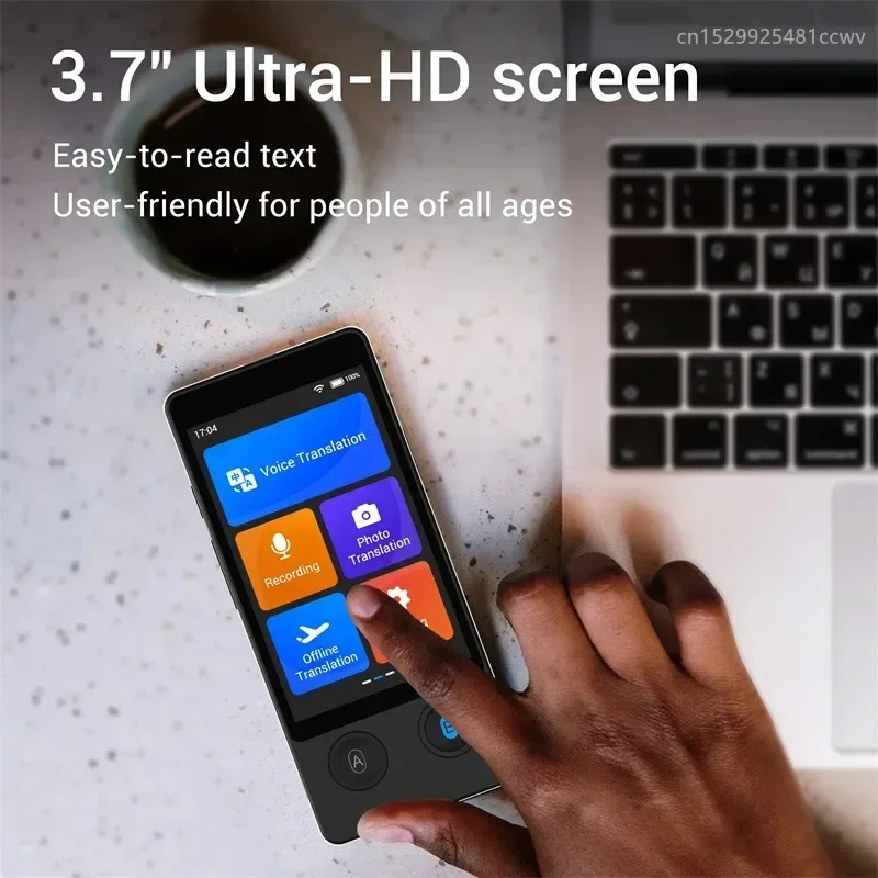 Portable W12 Real-time Translation Text Photo Translate Machine AI Voice Translator 144 National Language Intelligent