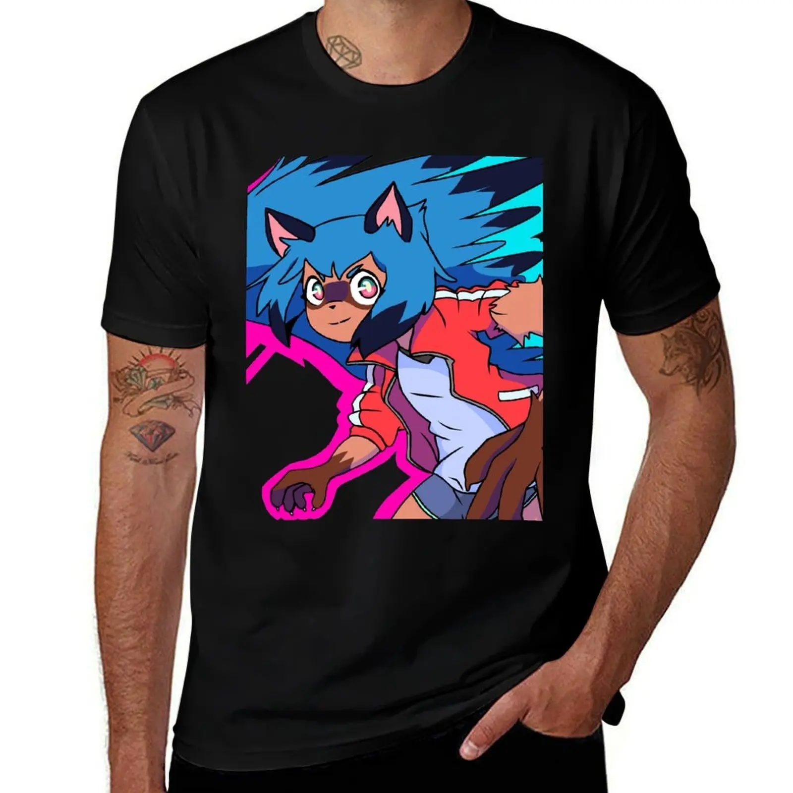 Michiru Kagemori T-Shirt Basic Solid Tee for Daily Use T-Shirt