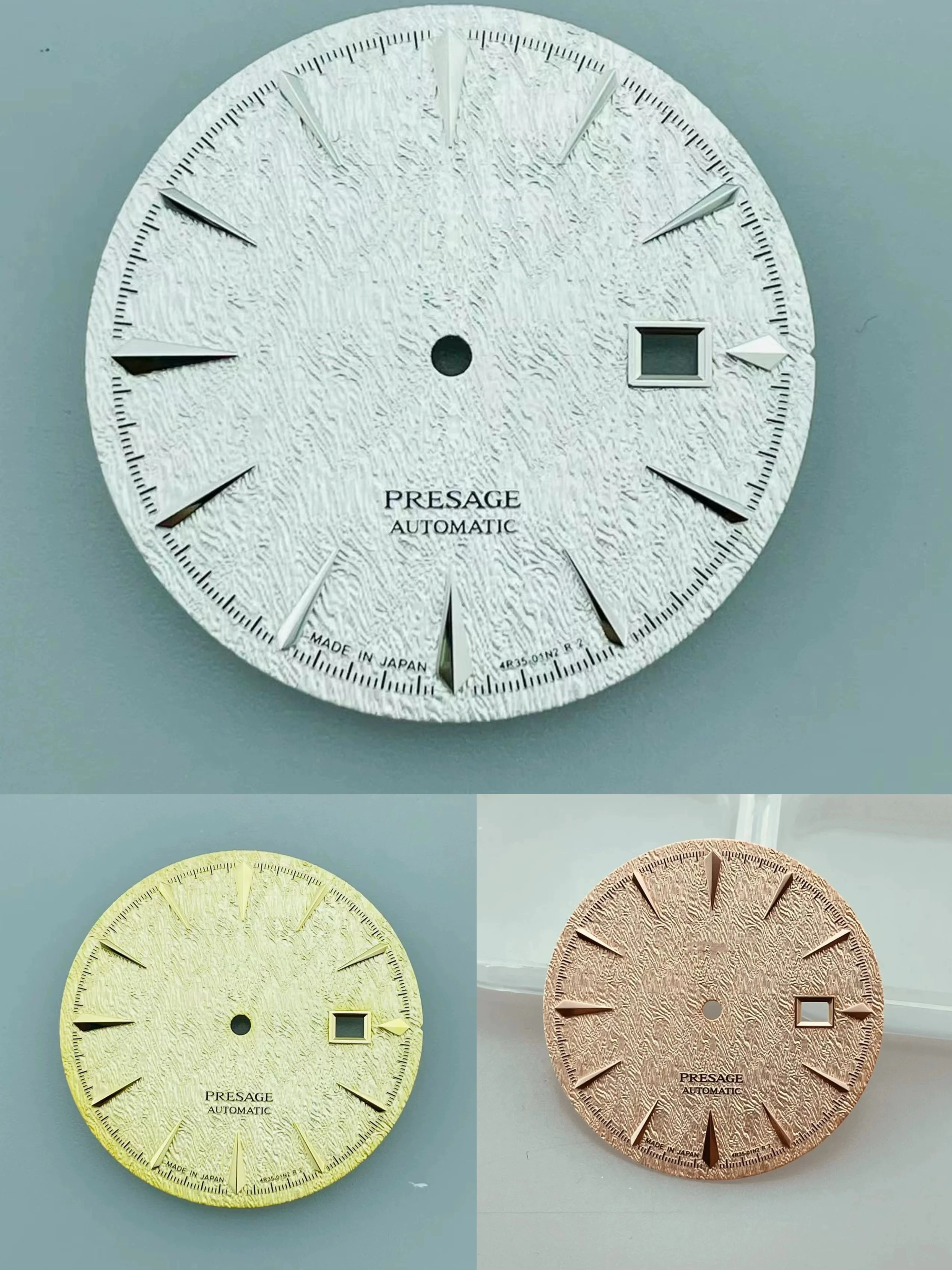 35mm NH35 / NH36 Cocktail Dial Green Lume Original Mechanical Watch S Dial Single Date Suitable for Seiko Modification