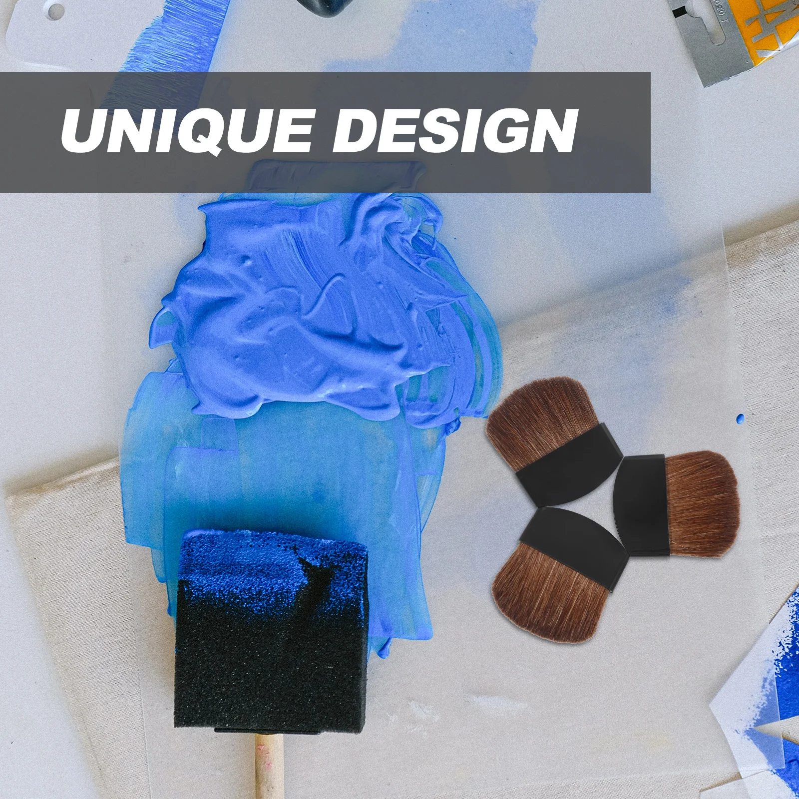 10 Buah Kuas Lukis Set Kuas Cat Air Kuas Cat Kecil Mini untuk Pemula Siswa Seni Lukisan Minyak Guas Akrilik