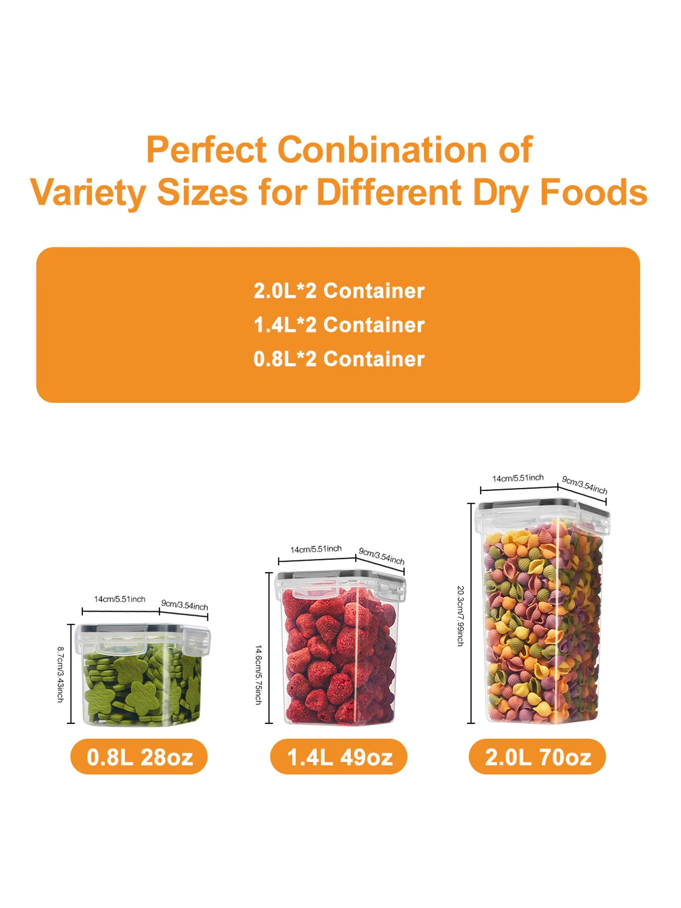 12pcs, Airtight Food Storage Containers with LIDS and Labels, Plastic Kitchen Storage Containers, Dry Cargo Jars for Flour, Sugar