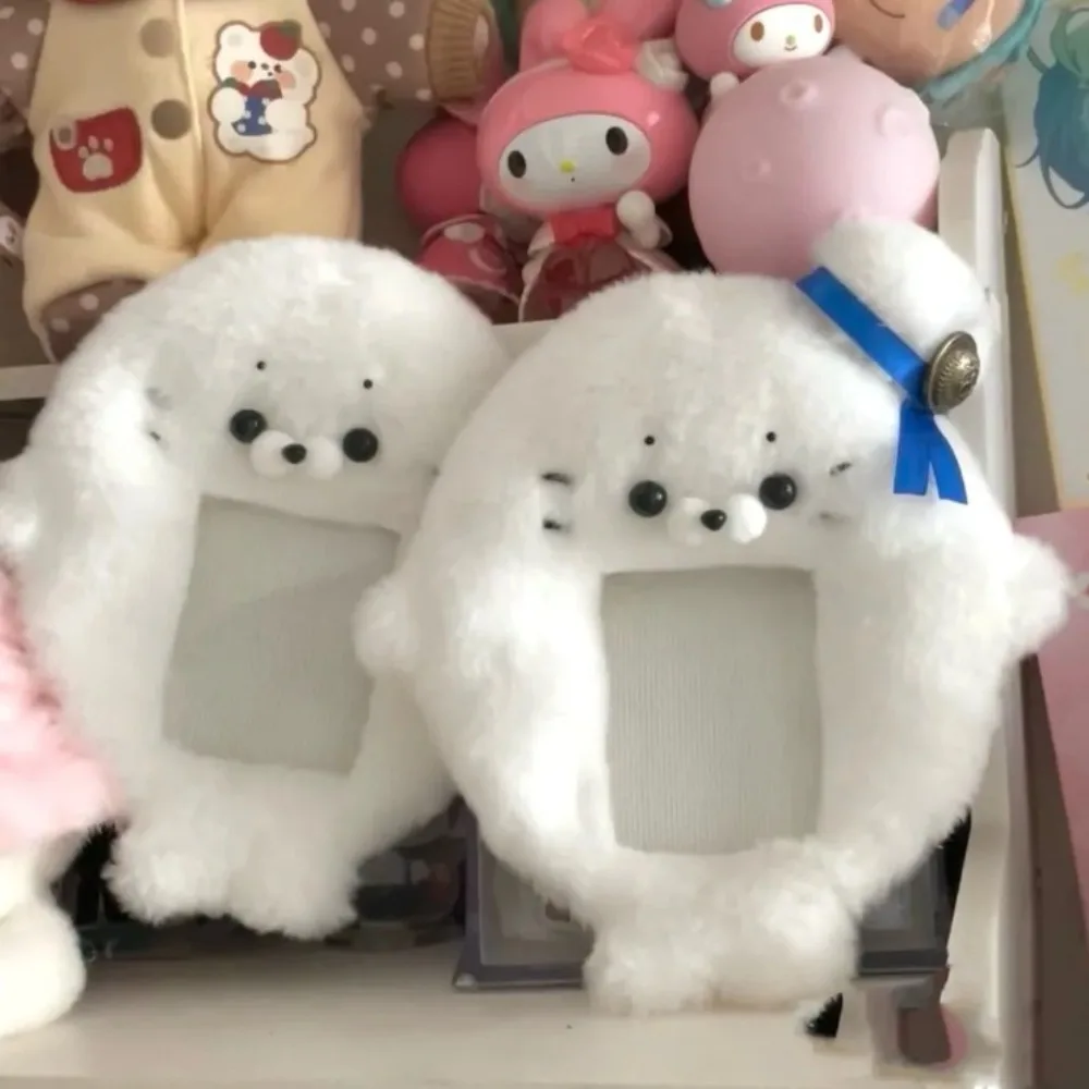 Cute Photocard Case Student Card Holder Bag Keychain Fox Photocard Case Cartoon Idol Photos Protective Cover