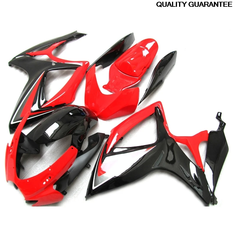 

Bodywork Protection Fairing Kits For Suzuki GSXR600 2006 Red Black fairings GSX-R750 06 07 GSXR750 2006 2007 K6 30