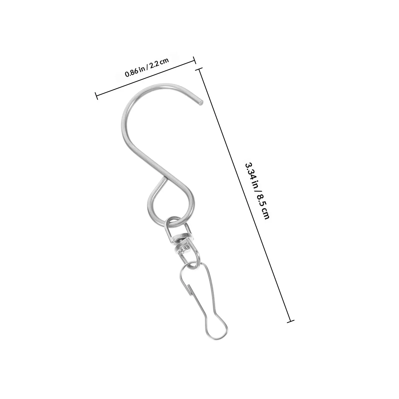10Pcs Wind Chime Hooks Metal S Shaped Rotating Swivel Hooks for Hanging Flower Baskets Wind Spinners Garden Decor Hanging Plant - view 6