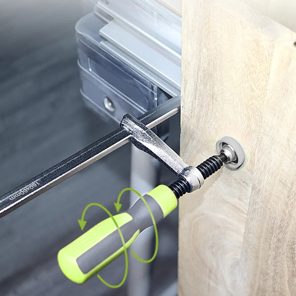Allsome 2-piece quick adjustment track saw rail fixture, compatible with Festool and MFT workbenches, suitable for woodworking p - view 4