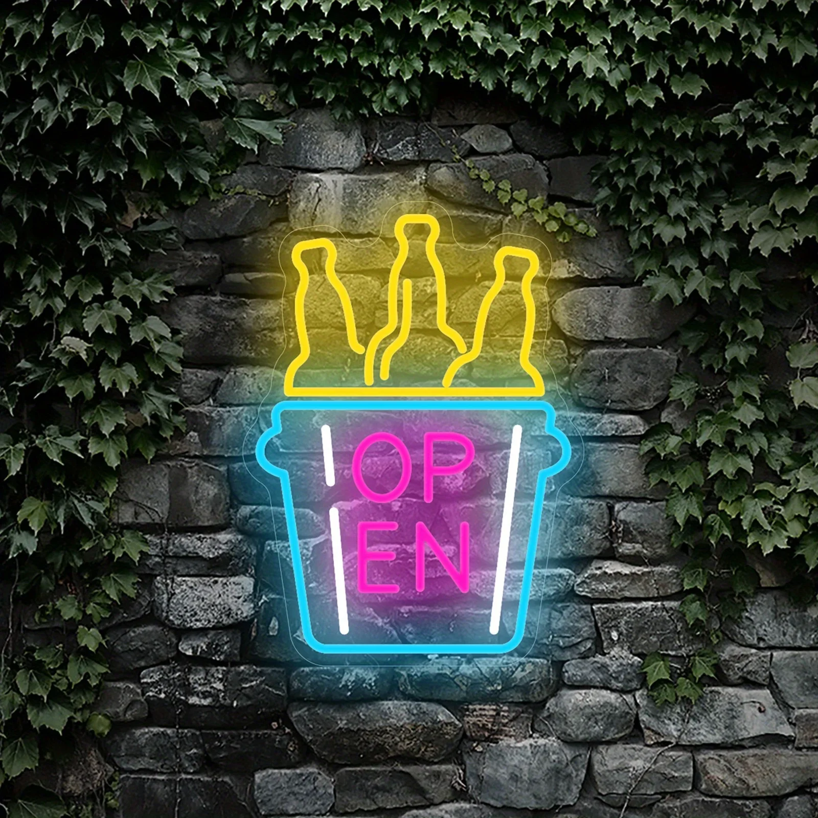 

OPREN Neon Light Beer Neon Sign USB Powered Wall Decor for Bar Pub Commercial Party Shop Store Club Gift for Family Friend