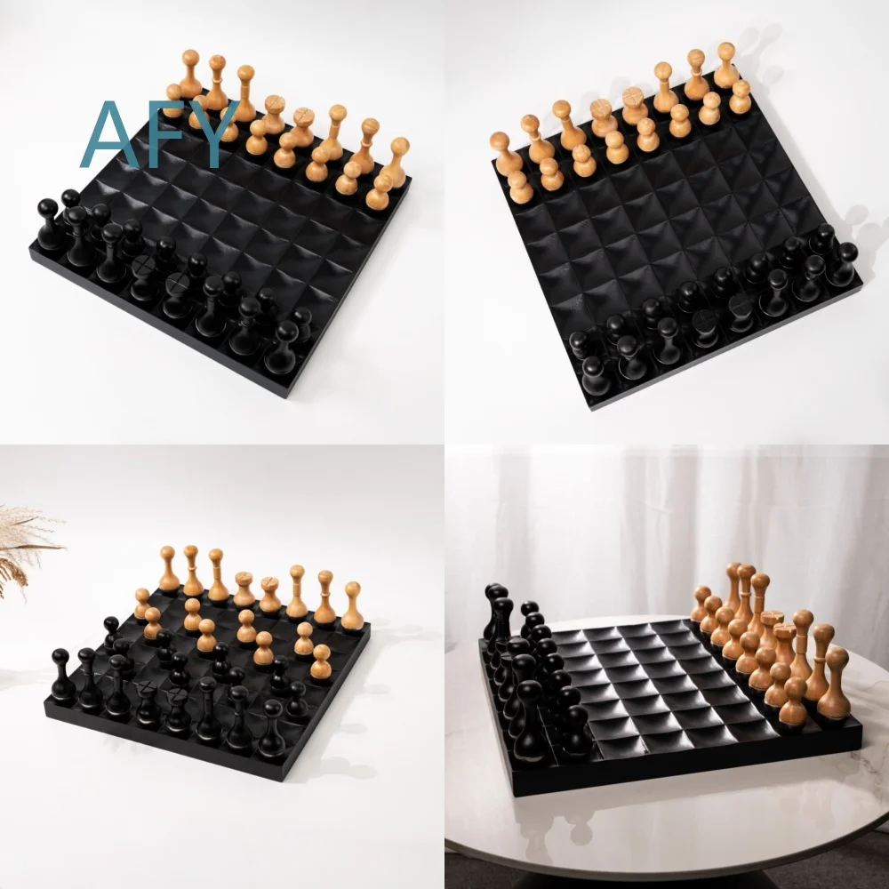 Modern Luxury Wobbly Chess Set Decor for Home Office Living Room Bedroom Study Room Interior Design Gift for New House Move