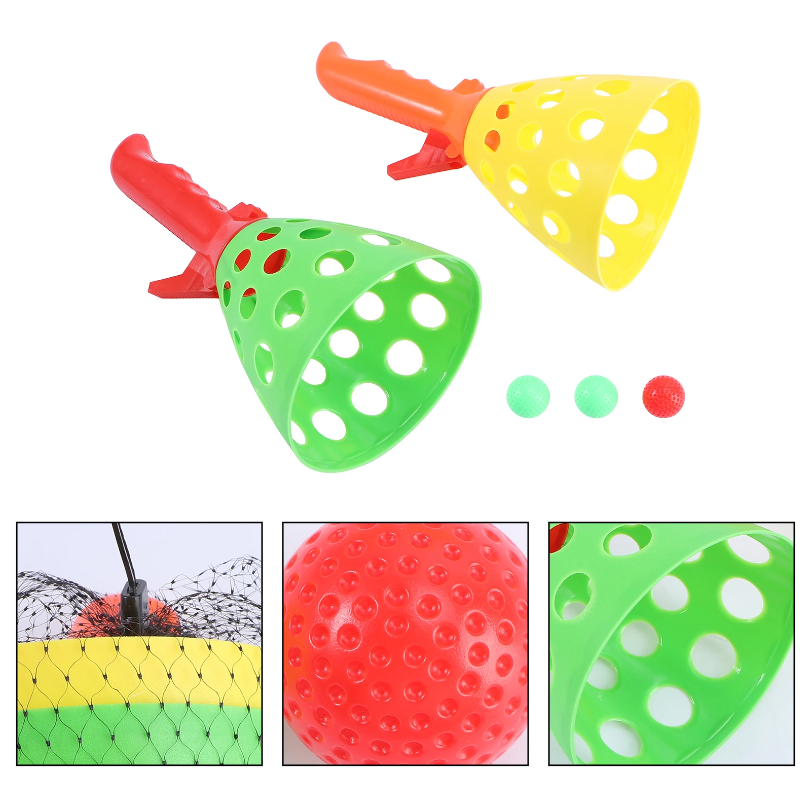 Bounce Ball Set Chuck ของเล่นเด็กโยนลูกบอลเด้งสําหรับเด็กกลางแจ้งของเล่นพ่อแม่และลูก