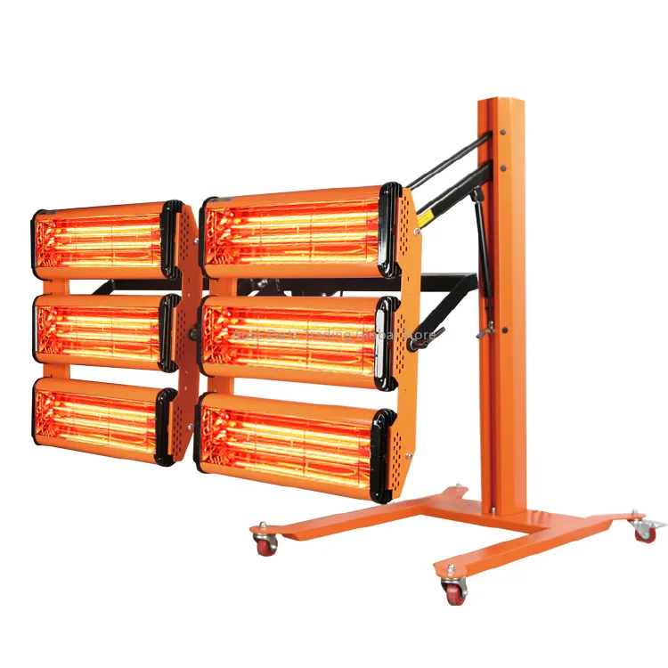 F6A Professional Price Removable Hydraulic Shortwave Infrared Paint Curing Lamp For Car Drying Baking Heating