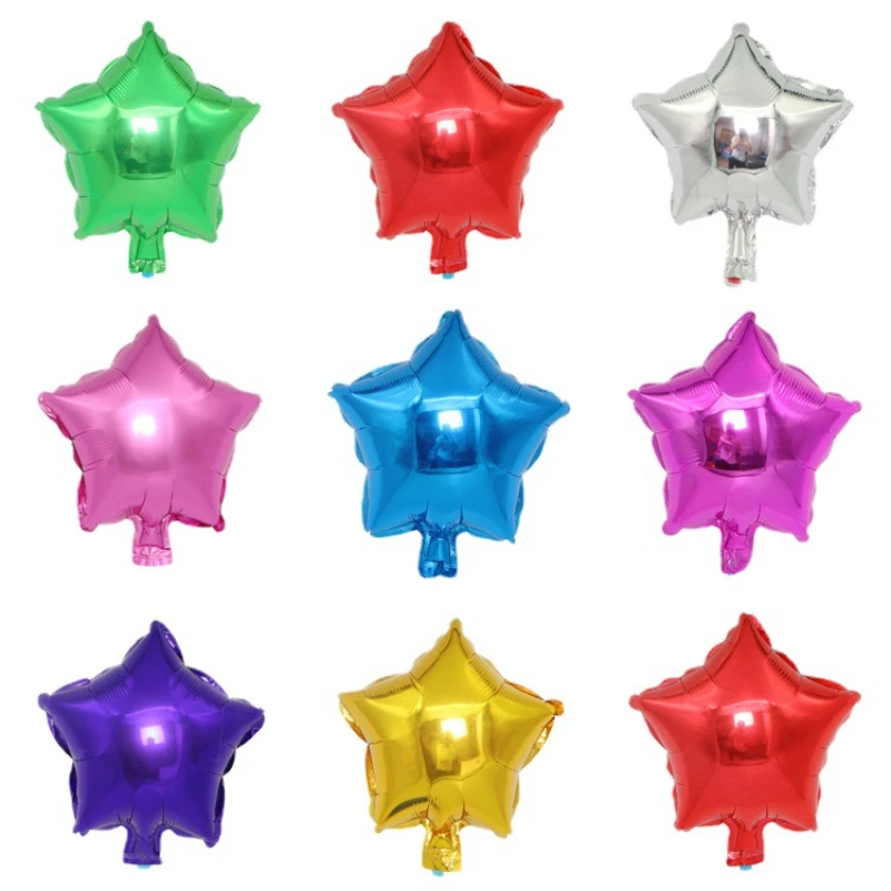 

5 pcs/10 inch Five-pointed star foil balloon baby shower wedding children's birthday party decorations kids balloons birthday