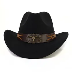 Cowboy hat 2023 new cow head accessories Panama hat belt series hat belt buckle Unisex western cowboy accessories