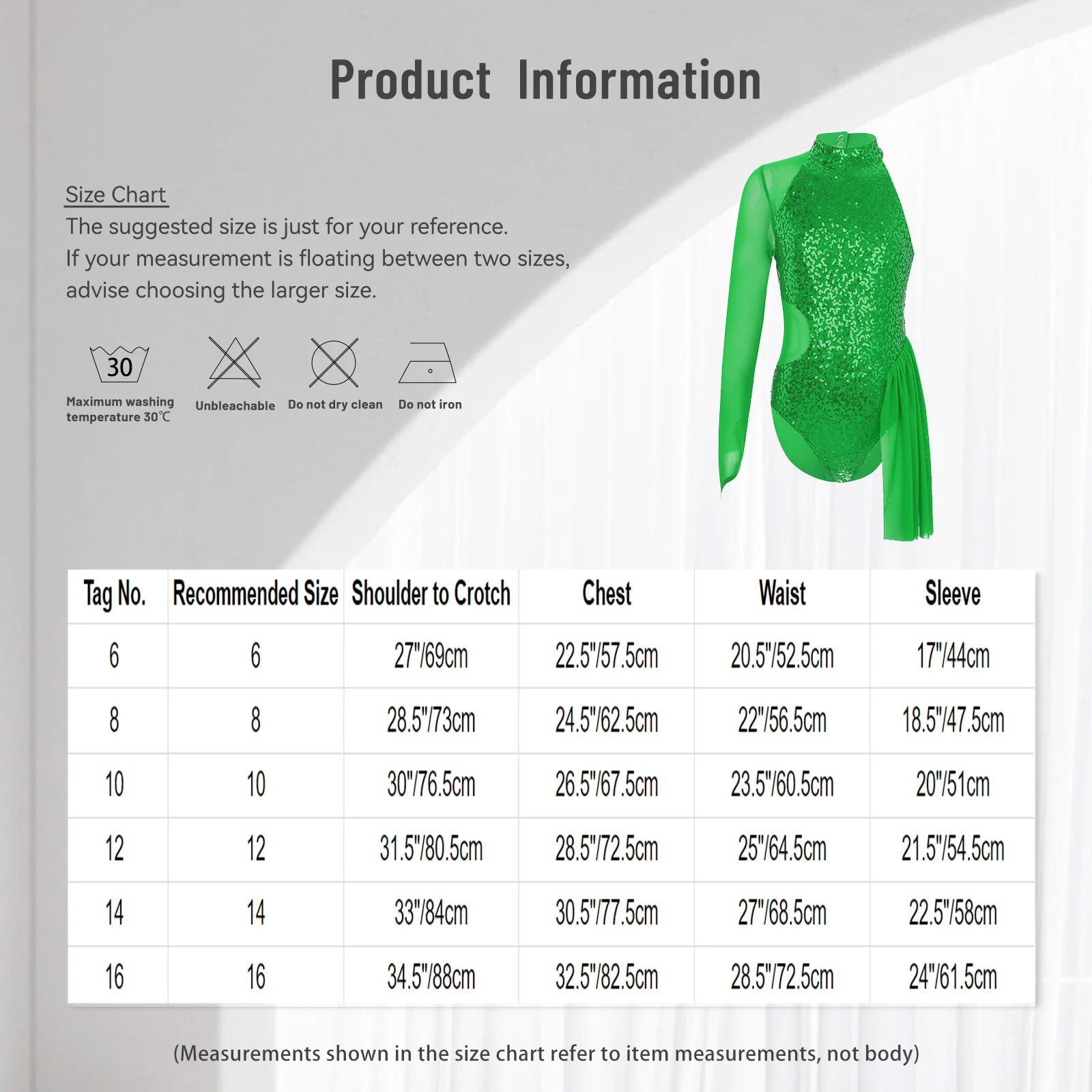 Sequins Ballet Leotard for Girls Single Long Sleeve Gymnastics Bodysuit Latin Jazz Dance Costume Figure Skating Stage Dancewear