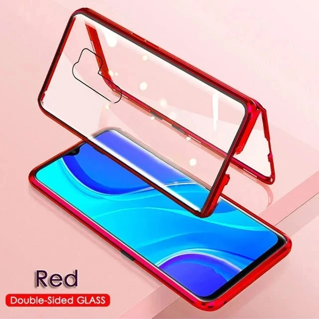 360 Magnetic adsorbed metal double-sided glass case for Mi 11 12 13 Mi Redmi Note 11 NOTE12PRO full protection cover