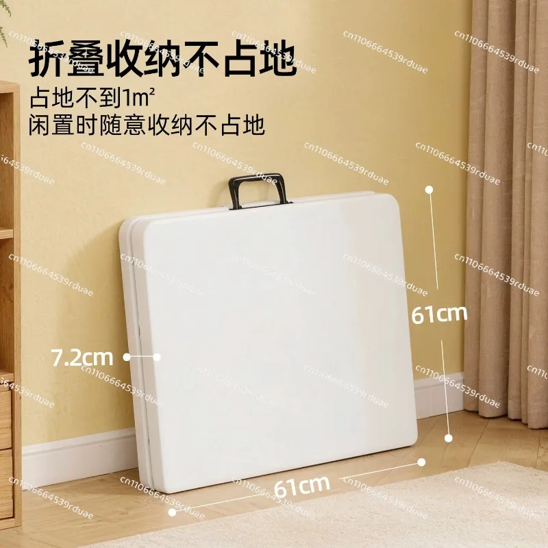 Rectangular Plastic Folding Table, Easy to Fold for Catering, Banquet, BBQ & Camping