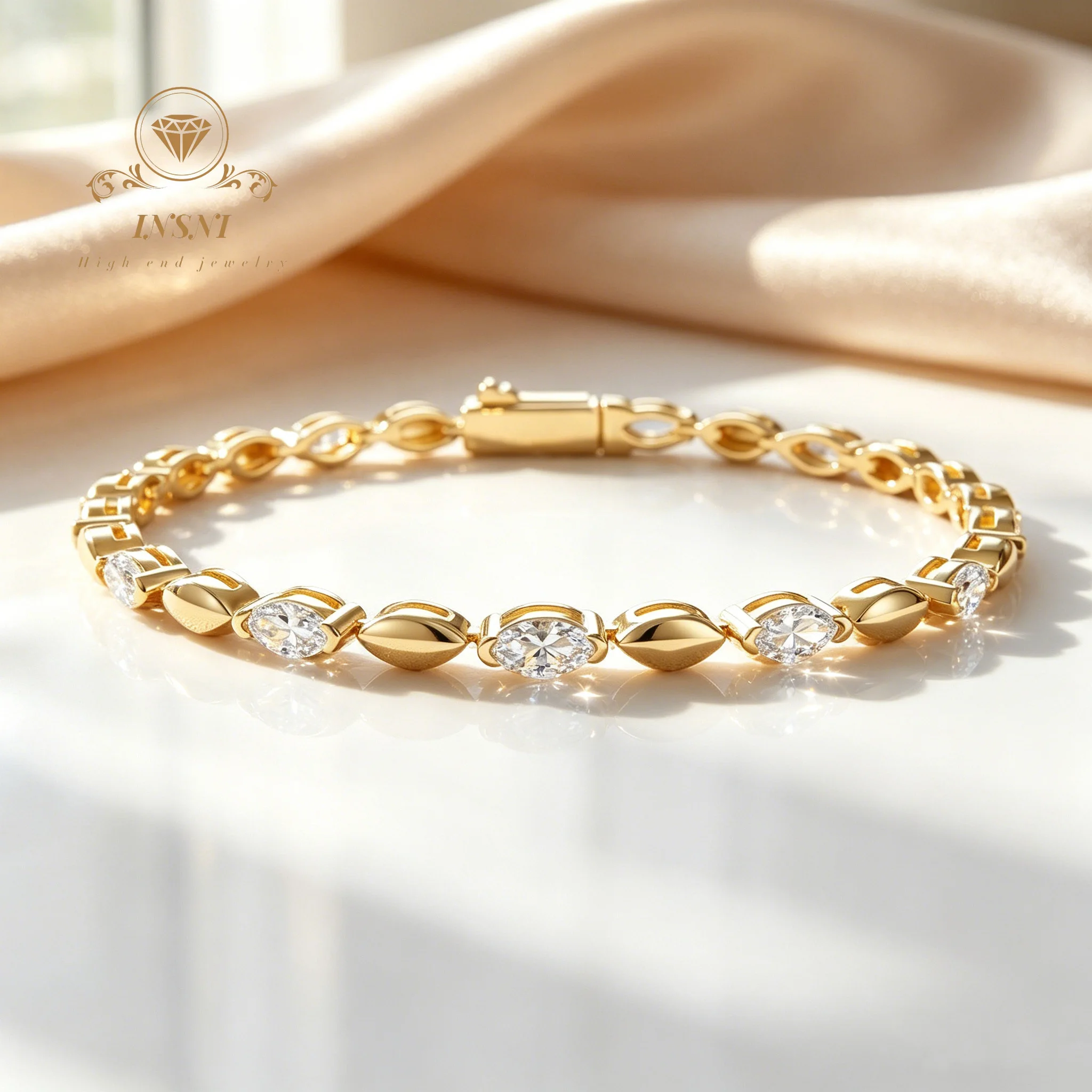 Women'S Affordable Accessories - Pulseira Feminina de Moissanite Olho de