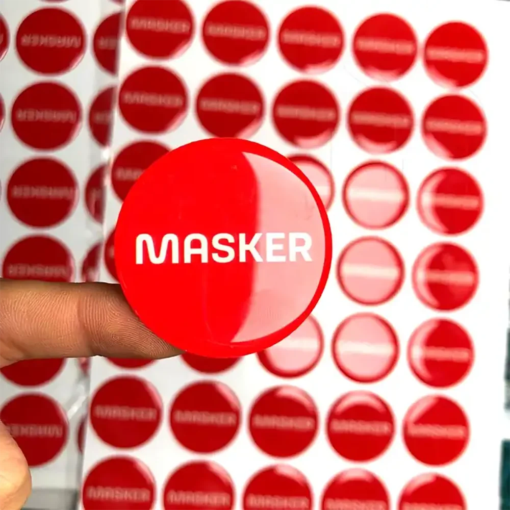 Maßgefertigte gewölbte Aufkleber 100 Stück Kristall 3D Harz Epoxidharz Klare Gel-Logo-Etiketten Stark klebend Selbstklebend Wasserdicht Personalisiert – Detail 5