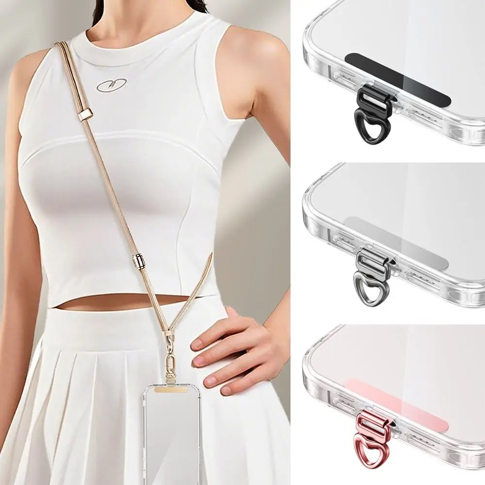 

Can Rotate 360 ° Phone Lanyard Tab Anti-lost Anti-fall Phone Lanyard Clip Patch Snap Strap Phone Case Hanging Rope