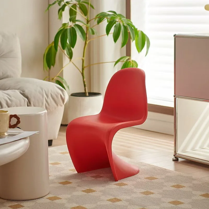 Celebrity Dining Tables and Chairs, Nordic Dining Chairs, Designers Can Stack Chairs, Backrests, Makeup Stool Trending Design image 6