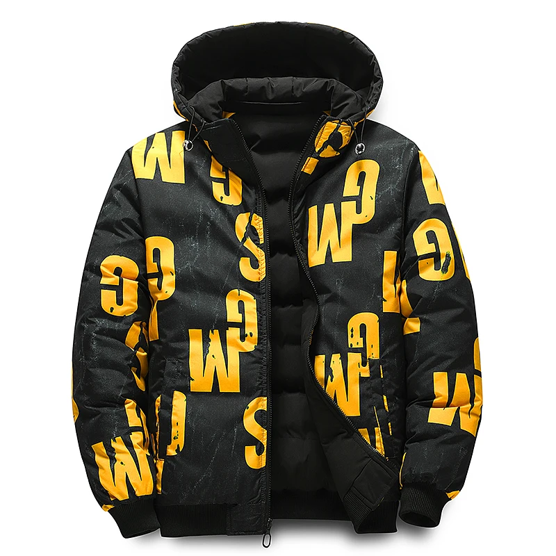 Ueteey winter warme Baumwoll jacke Männer wind dicht gepolstert dicke Kapuze Parkas Daunen jakcets lässig Outdoor Herren Mantel Streetwear