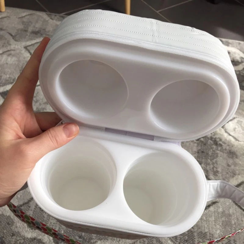 

B78B-Cute Cartoon Baby Bottle Bag Portable Baby Bottle Insulation Bags Mummy Handbag Milk Thermal Food Warm Bag