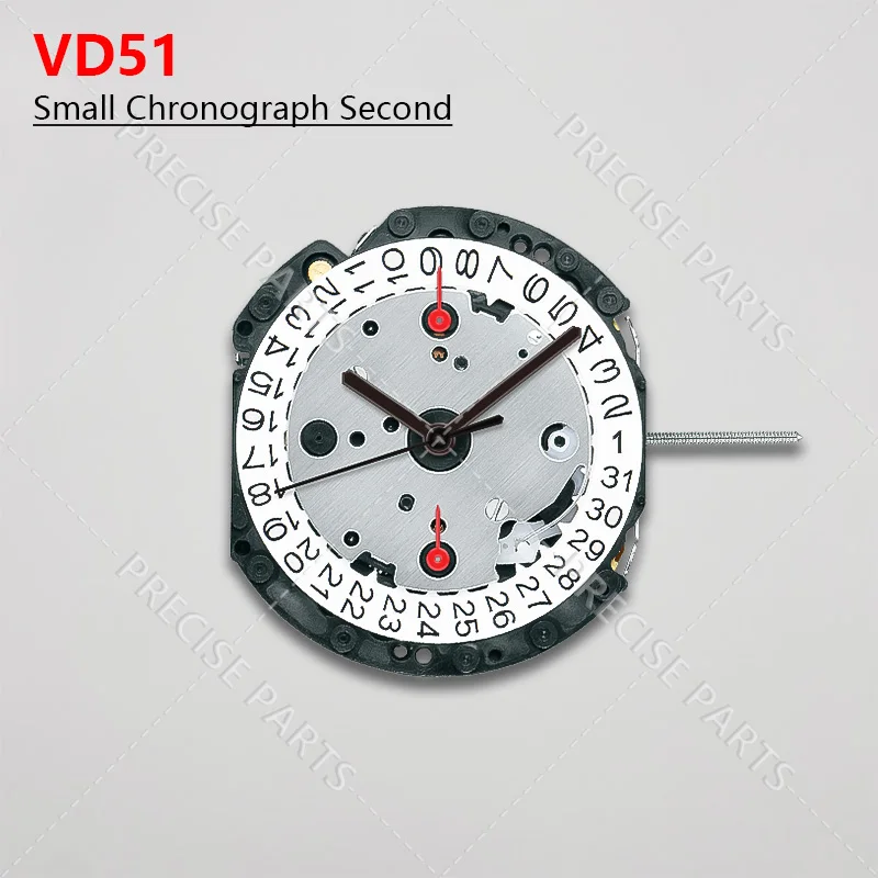 New Japanese VD51 Movement VD51C VD51B Multi Kinetic Movement Five Hand Watch Movement Replacement Parts