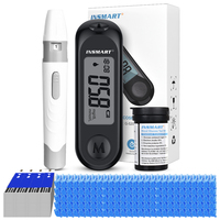 INSMART Blood Glucose Meter Diabetes Testing Kit 50 Blood Glucose Test Strip Glucometer Kit Blood Sugar Monitor 5S Fast Result