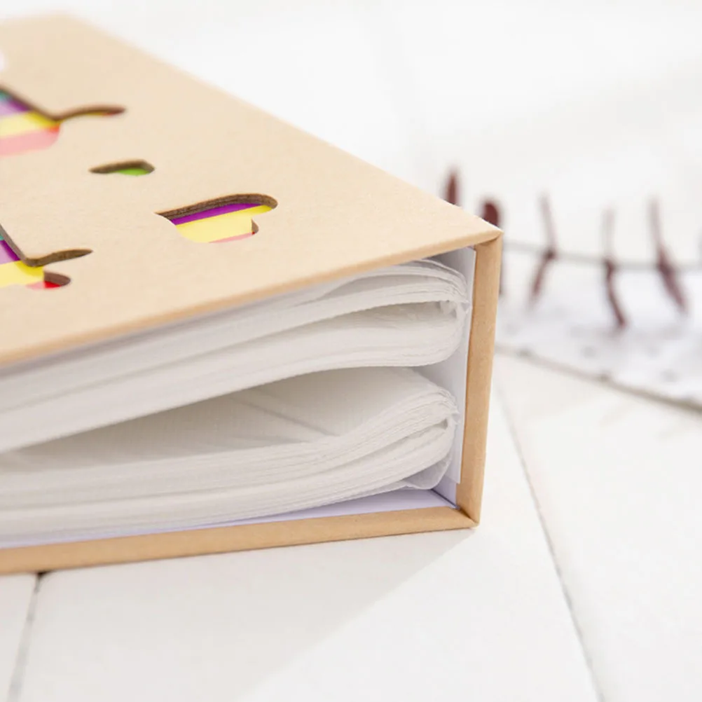 

2pcs Colorful Kraft Paper Photo Album Small Lightweight Diy Insert Type For Baby Travel Graduation Wedding Souvenir Simple Photo