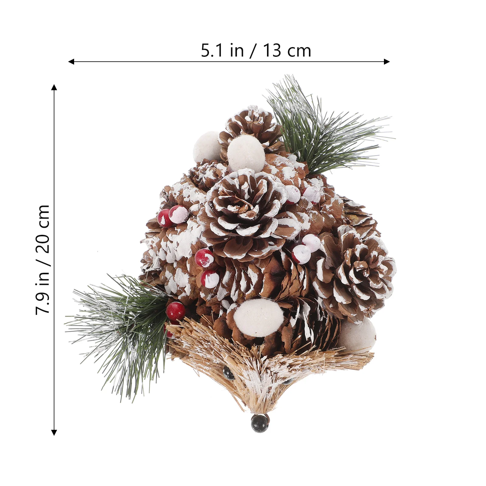 Straw Bird Lovely Hedgehog Adornment Creative Gift Handmade Artware Pinon Nuts Christmas Grass Decoration